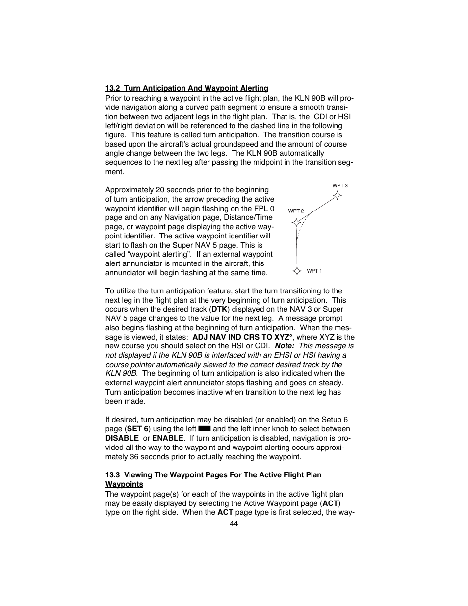 BendixKing KLN 90B User Manual | Page 48 / 57