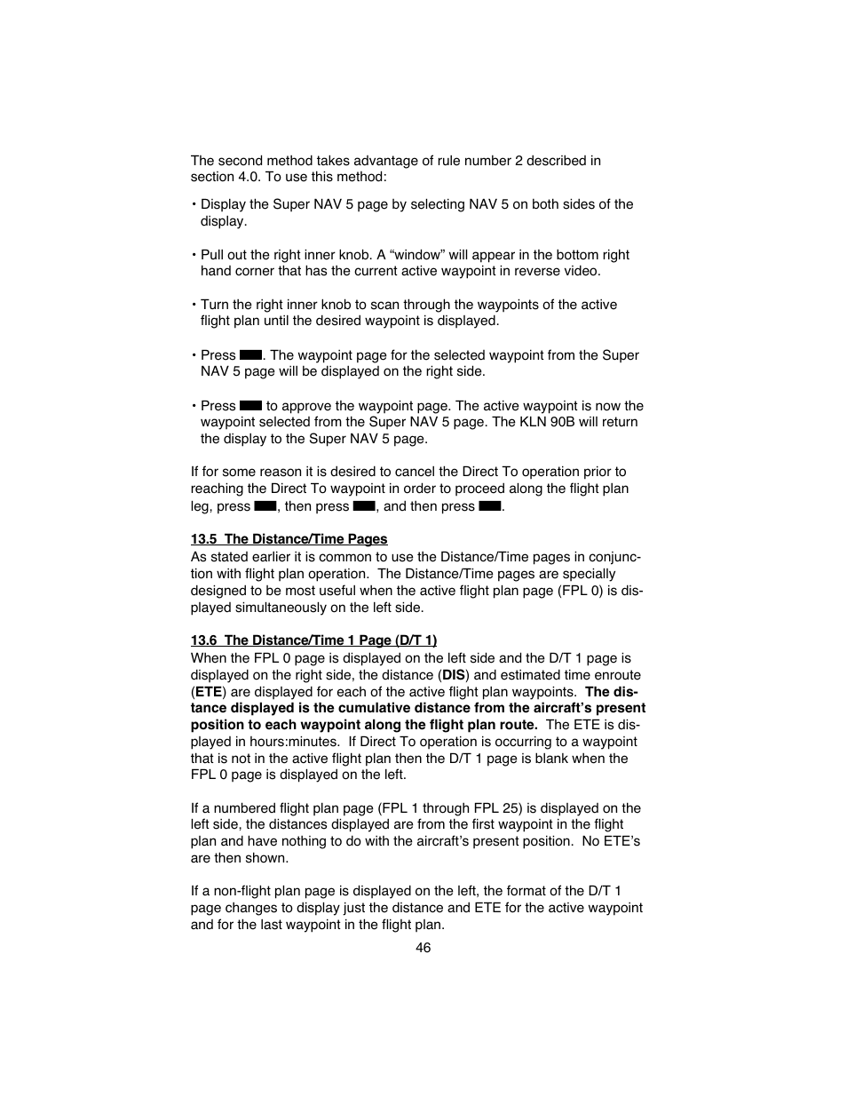 BendixKing KLN 90B User Manual | Page 50 / 57