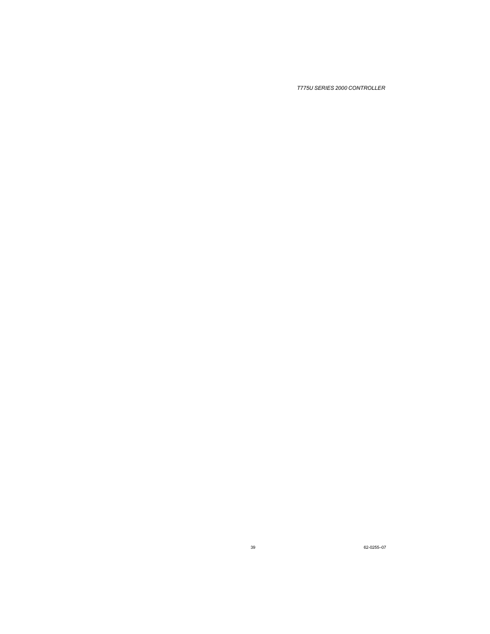 Honeywell T775U User Manual | Page 39 / 40