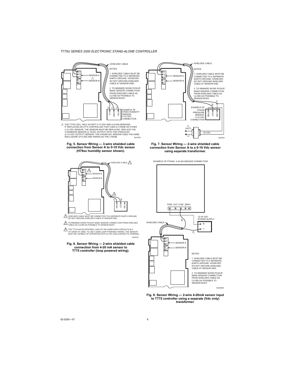 Honeywell T775U User Manual | Page 6 / 40