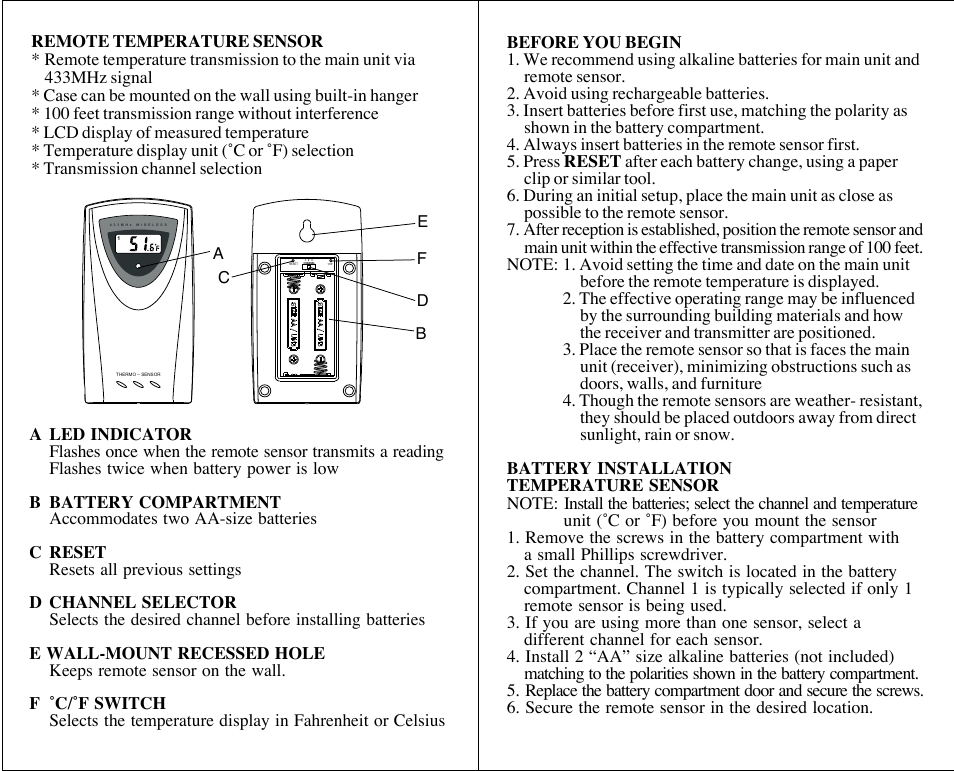 Honeywell TE329ELW User Manual | Page 3 / 11