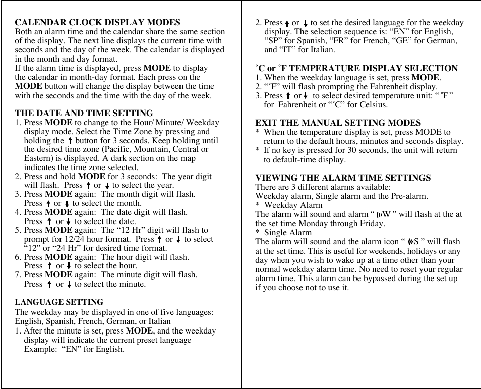 Honeywell TE329ELW User Manual | Page 5 / 11