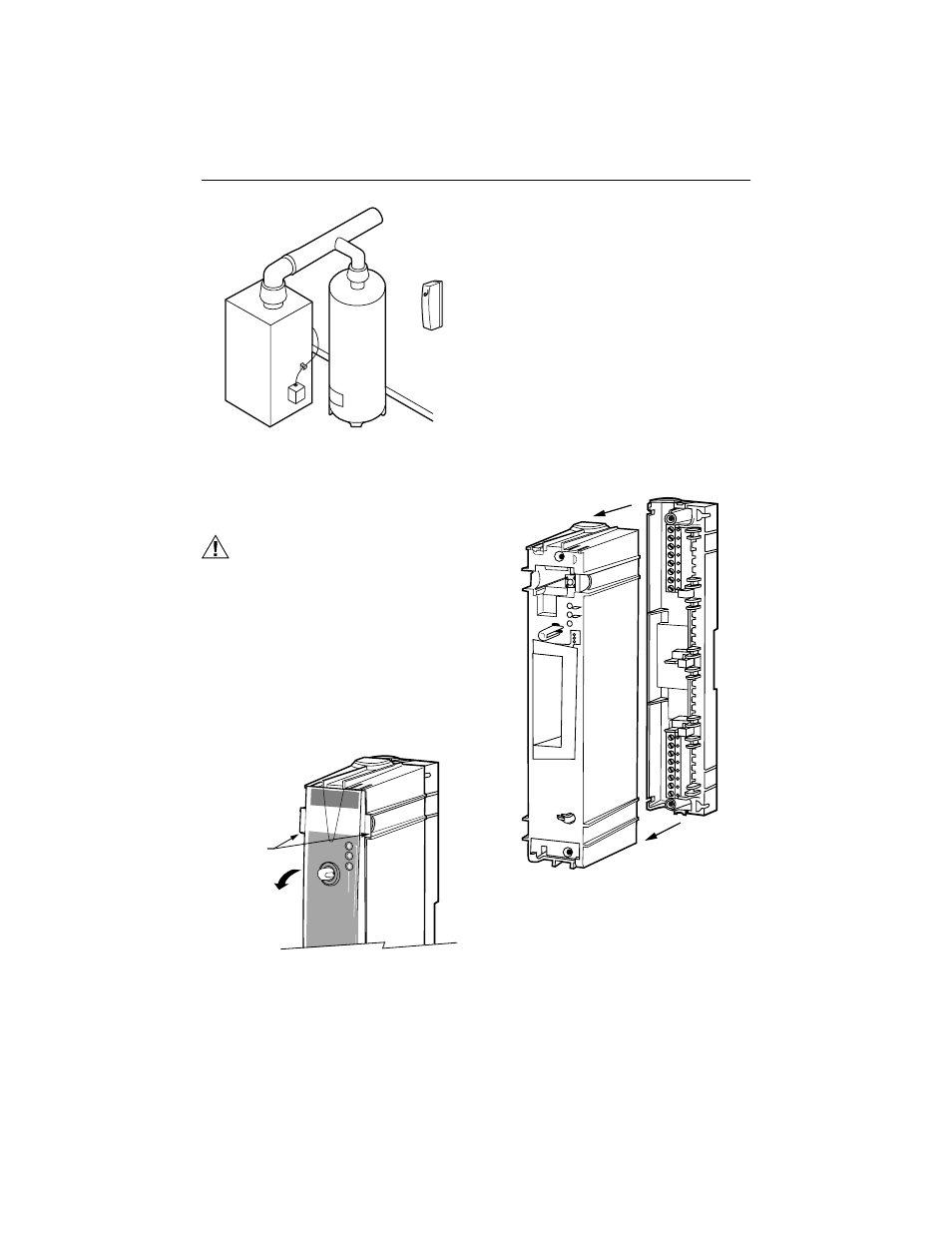 Mounting w8735b telephone access module, Caution, Auxiliary input battery | Honeywell W8735B User Manual | Page 2 / 12