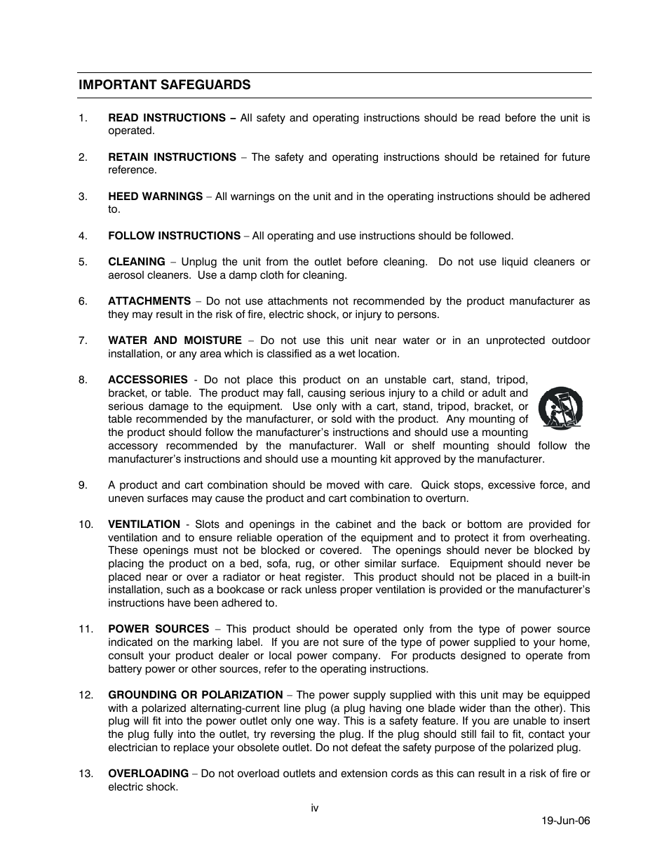Important safeguards | Honeywell HEGS5001 User Manual | Page 4 / 68