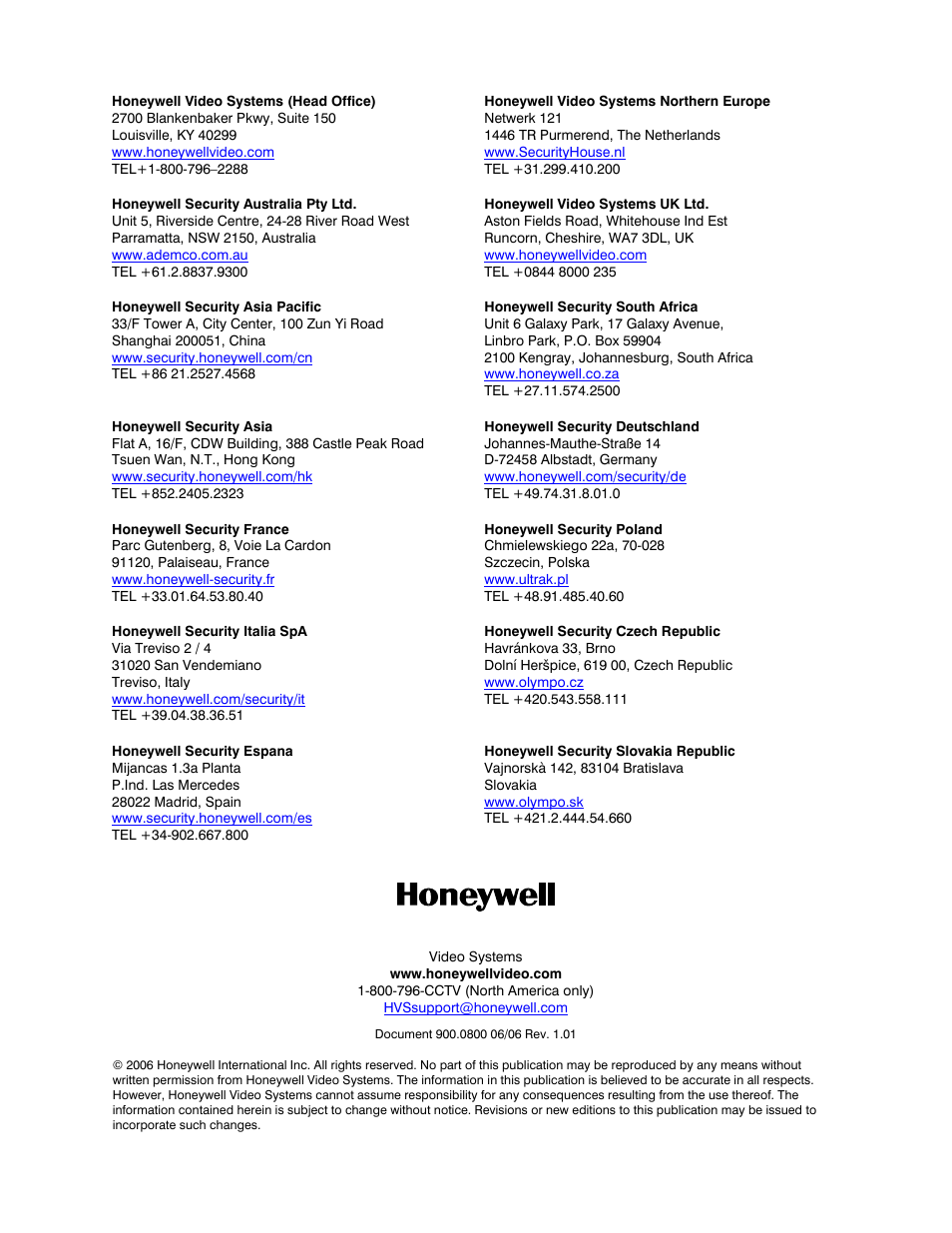 Honeywell HEGS5001 User Manual | Page 68 / 68