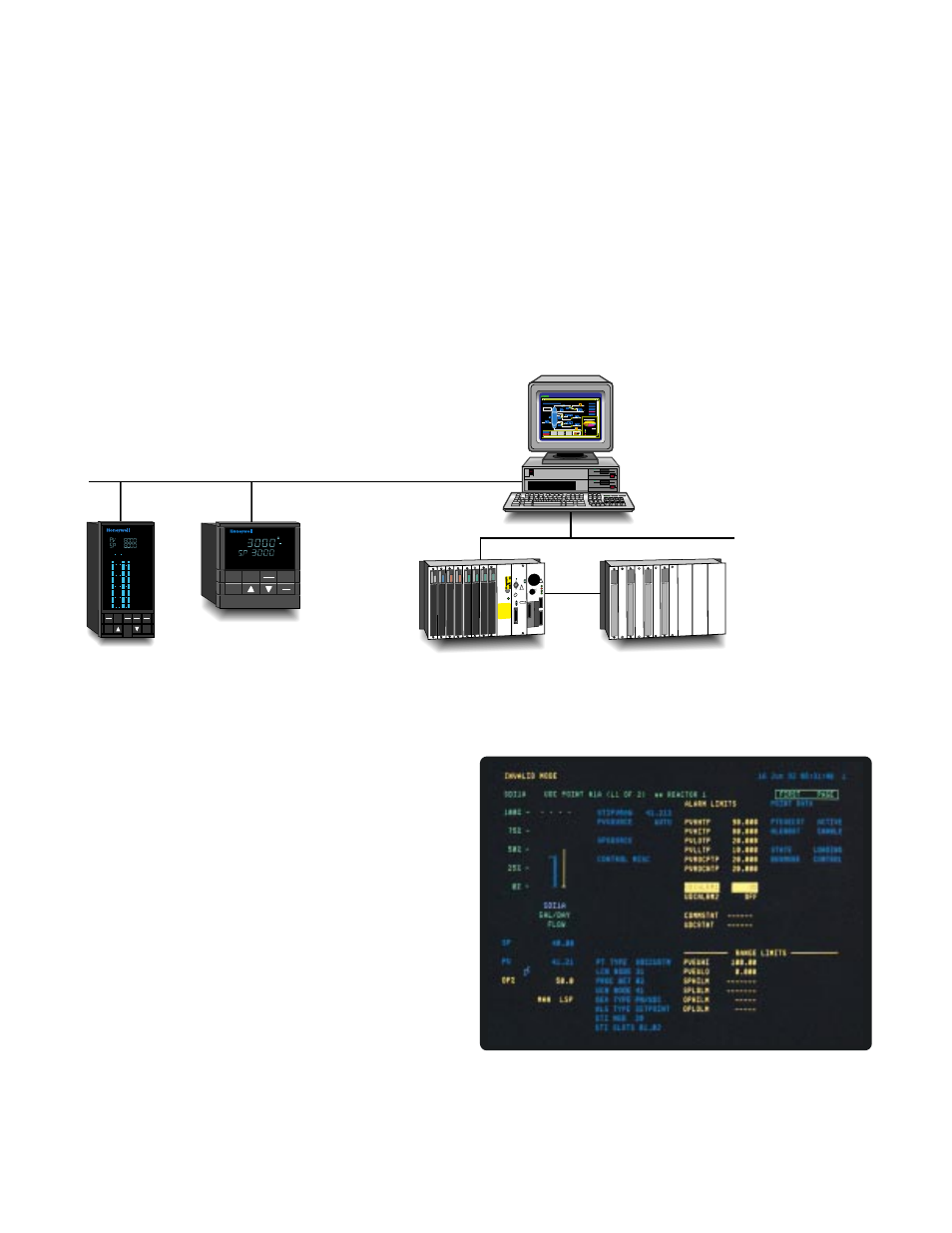 Udc 6300 makes the connection | Honeywell UDC 6300 User Manual | Page 6 / 8