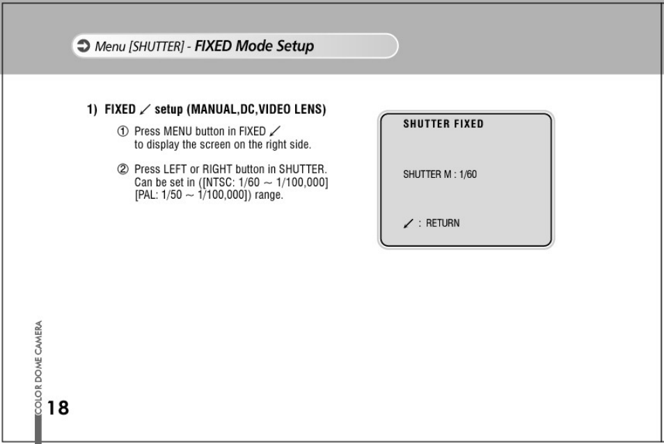 Menu [shutter | Honeywell HD73 User Manual | Page 18 / 40