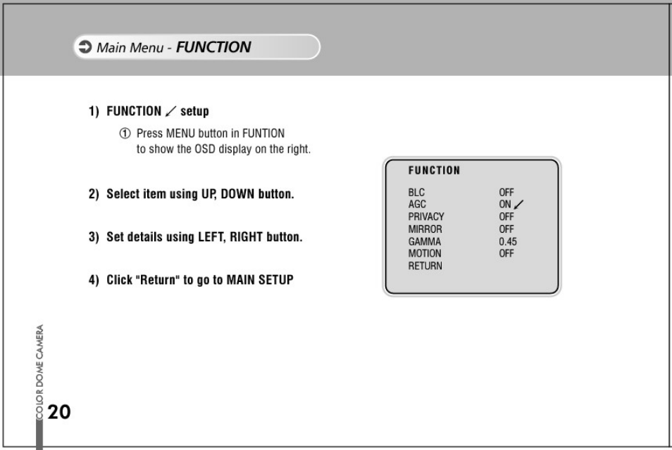 Function | Honeywell HD73 User Manual | Page 20 / 40