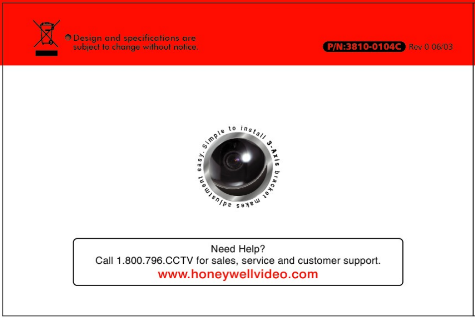 Honeywell HD73 User Manual | Page 40 / 40
