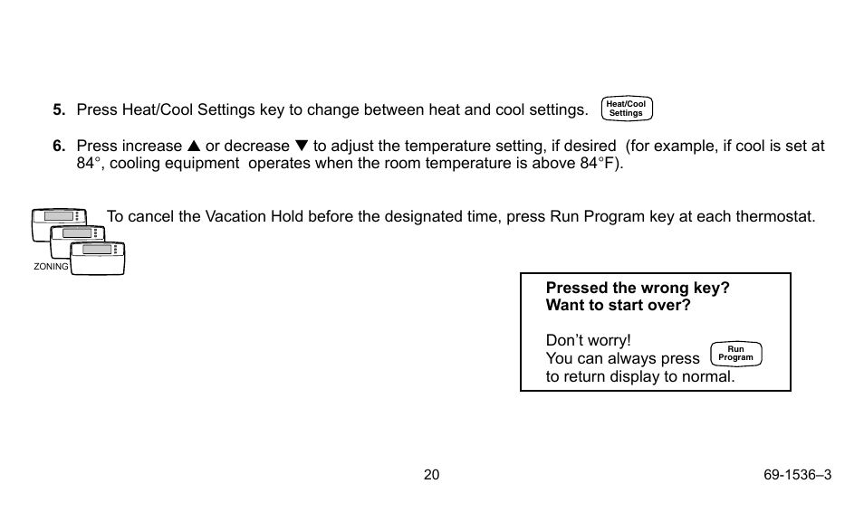 Honeywell CHRONOTHERM IV T8665A User Manual | Page 20 / 48