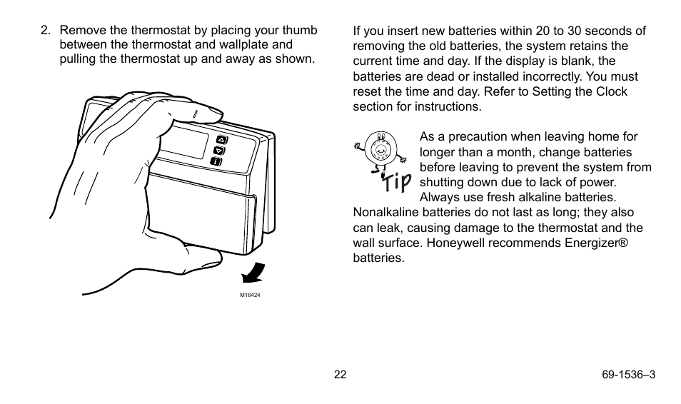 Honeywell CHRONOTHERM IV T8665A User Manual | Page 22 / 48