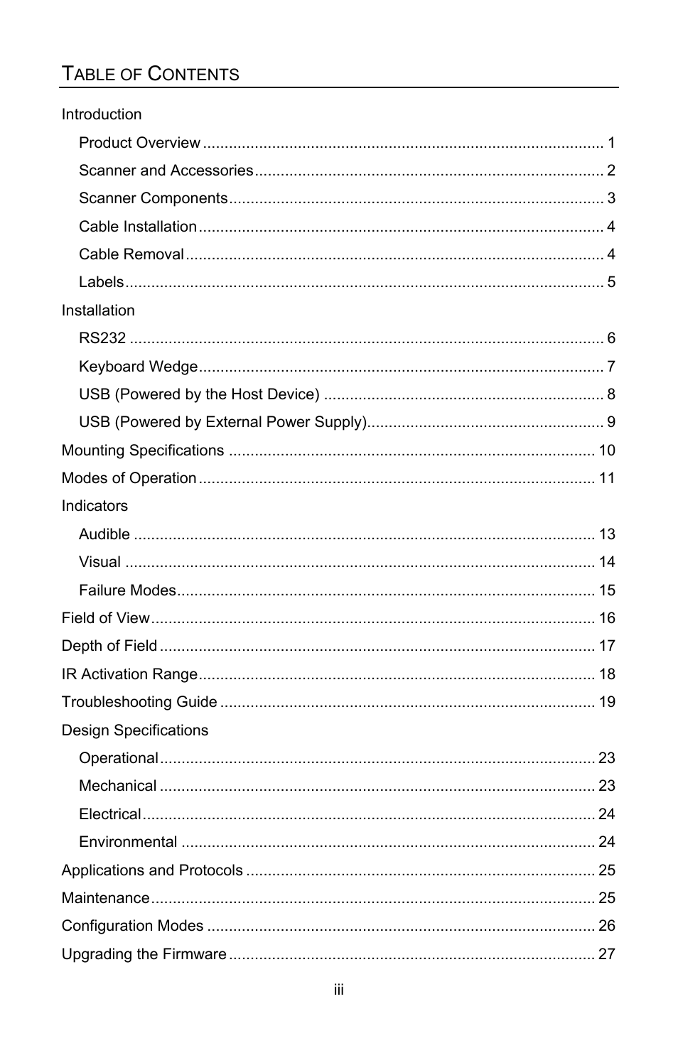 Honeywell MS4980 User Manual | Page 3 / 48
