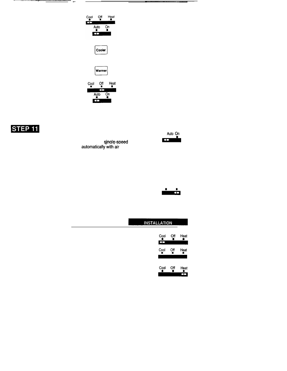 Set the fan and system switches | Honeywell MAGICSTAT CT2400 User Manual | Page 12 / 14