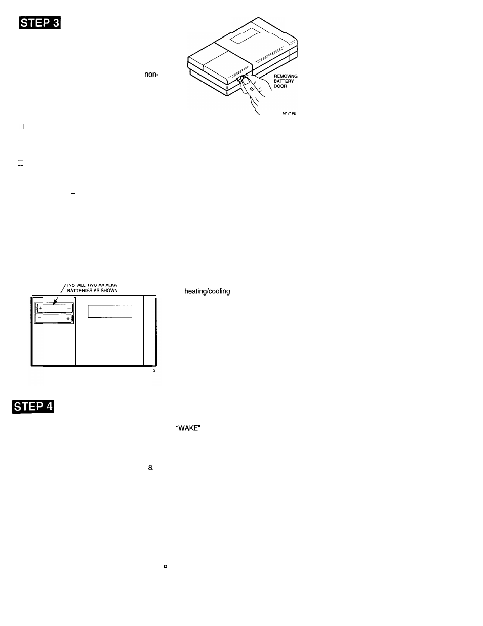 Install the batteries, Program the thermostat | Honeywell MAGICSTAT CT2400 User Manual | Page 4 / 14