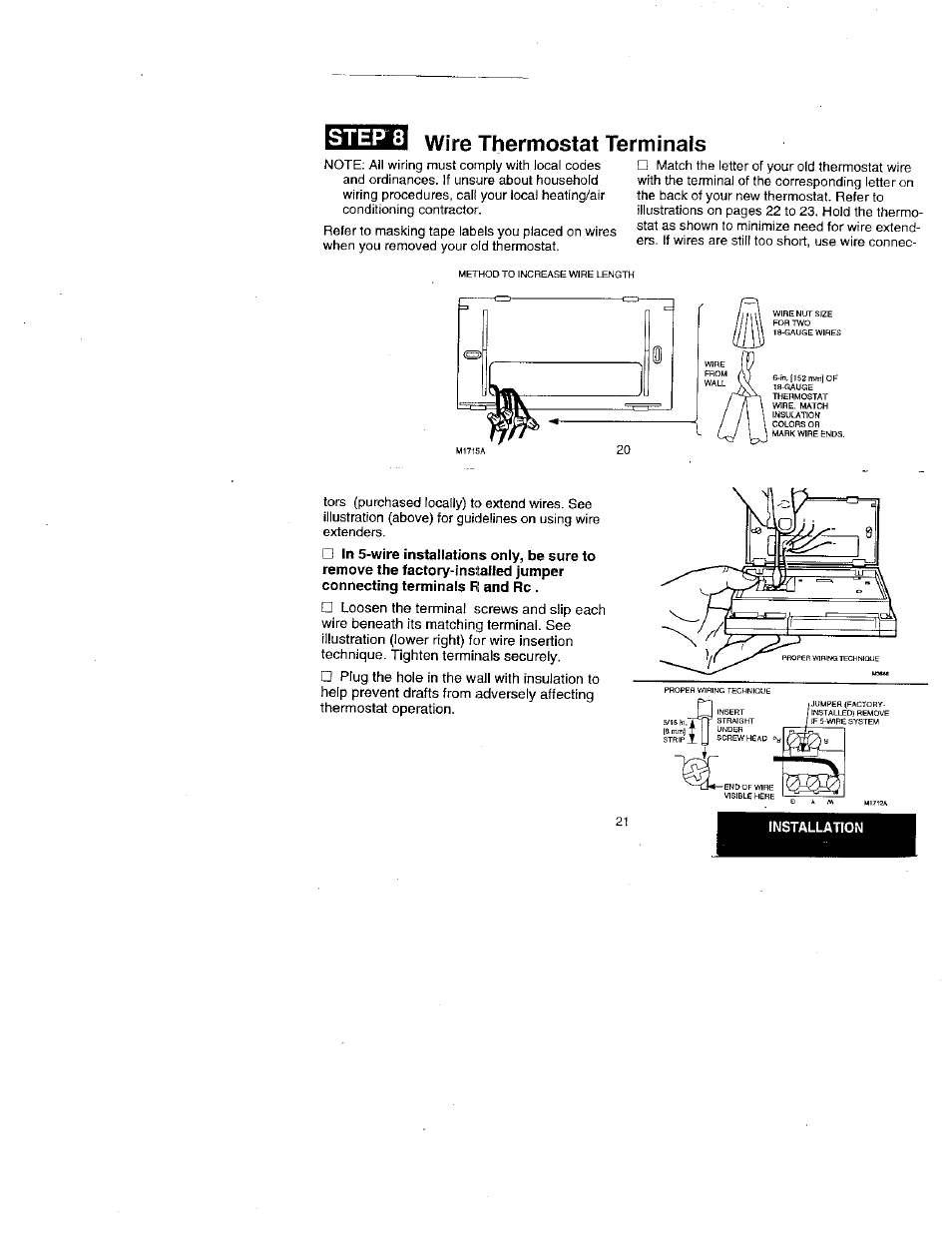 Honeywell MAGICSTAT CT2400 User Manual | Page 9 / 14