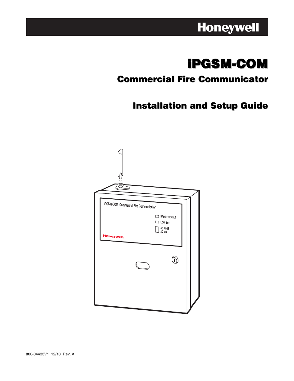 Honeywell 800-04433V1 User Manual | 16 pages