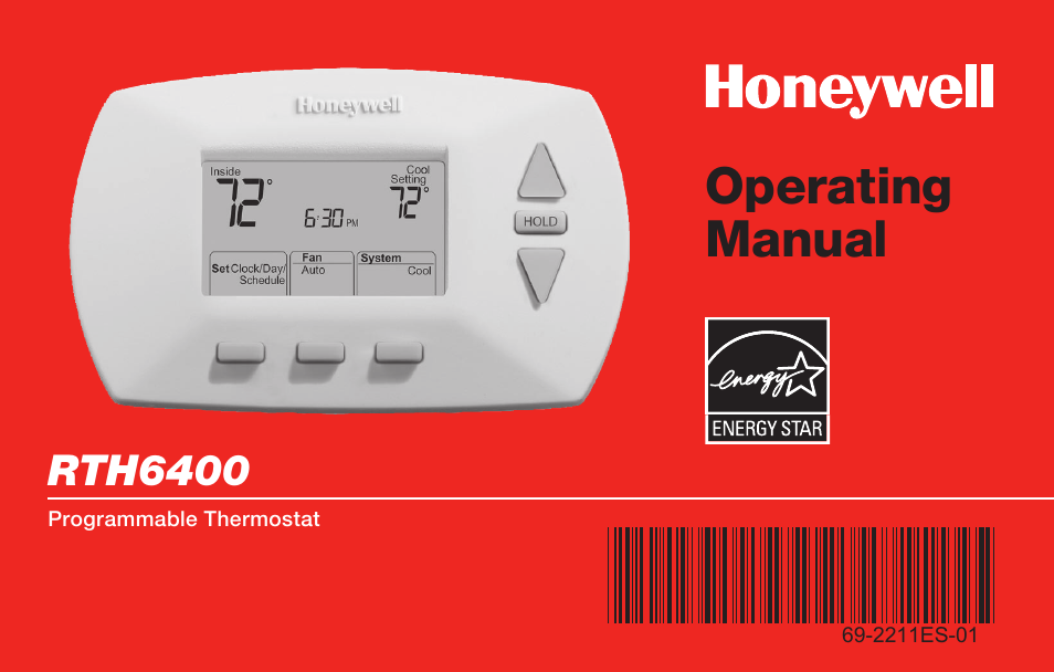 Honeywell RTH6400 User Manual | 52 pages