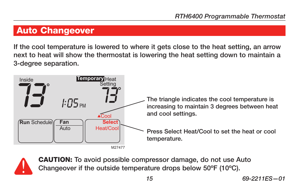 Honeywell RTH6400 User Manual | Page 17 / 52