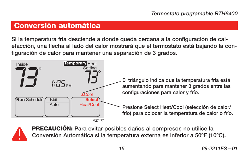 Honeywell RTH6400 User Manual | Page 43 / 52