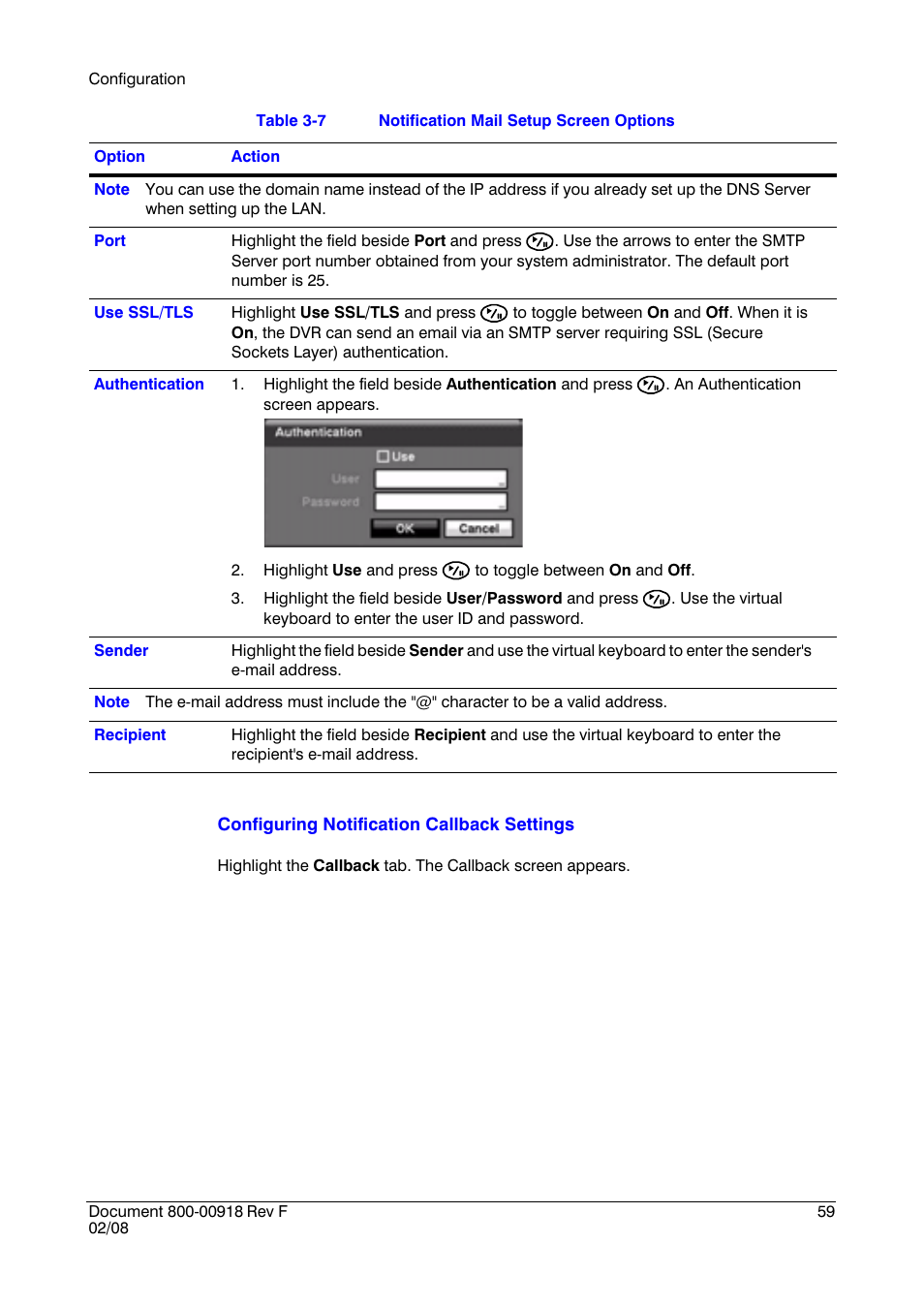 Honeywell HRSD16 User Manual | Page 59 / 160