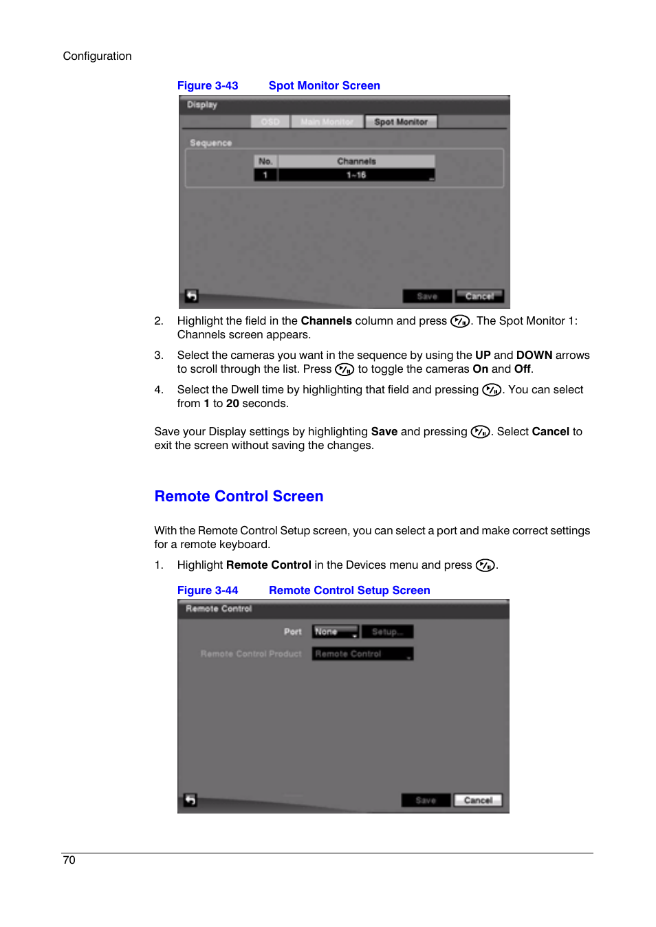 Remote control screen | Honeywell HRSD16 User Manual | Page 70 / 160