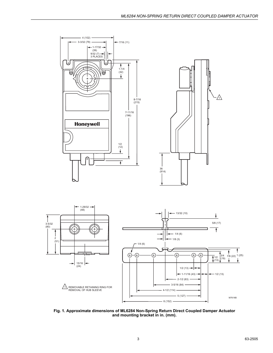 Honeywell ML6284 User Manual | Page 3 / 8