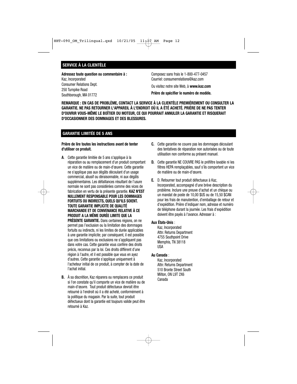 Honeywell HHT-090 User Manual | Page 12 / 20