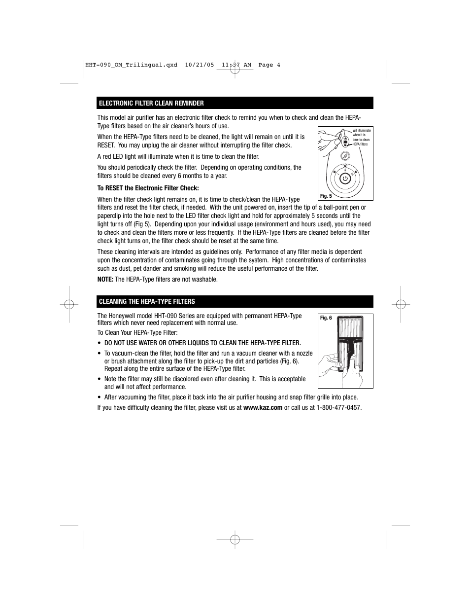 Honeywell HHT-090 User Manual | Page 4 / 20