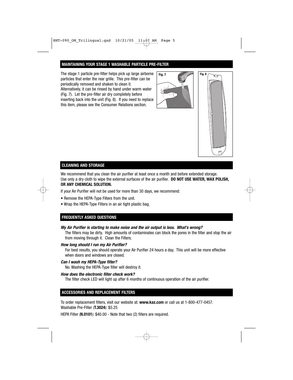 Honeywell HHT-090 User Manual | Page 5 / 20