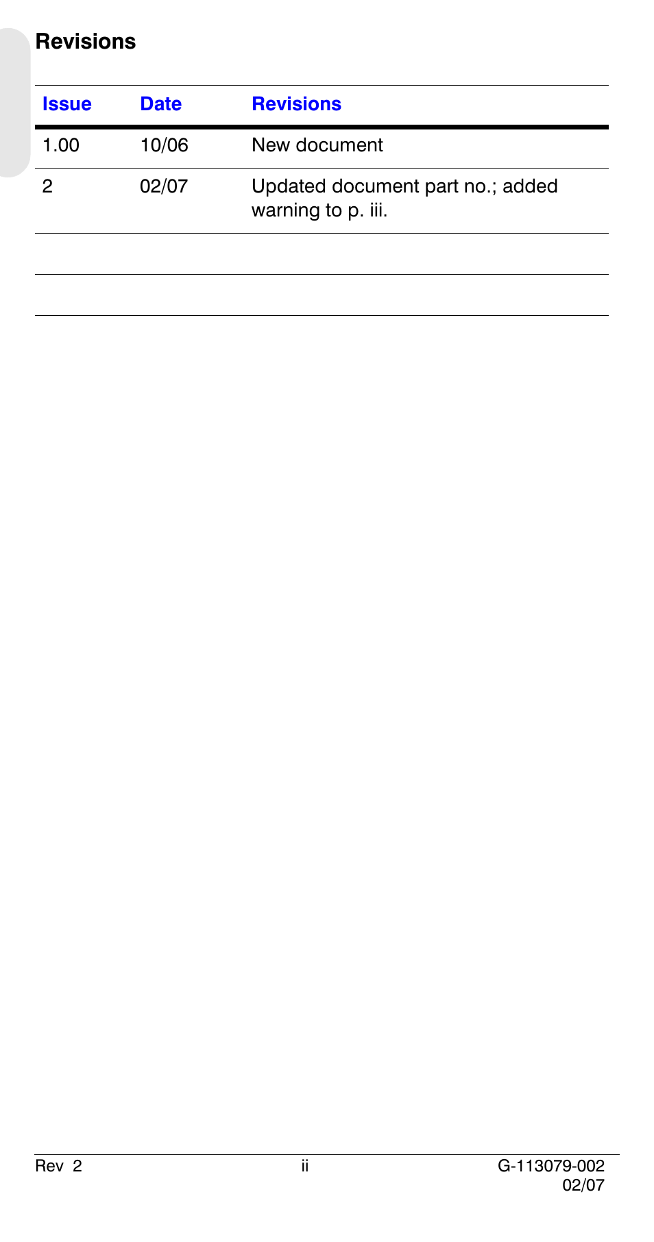 Revisions | Honeywell HCD484L User Manual | Page 2 / 144