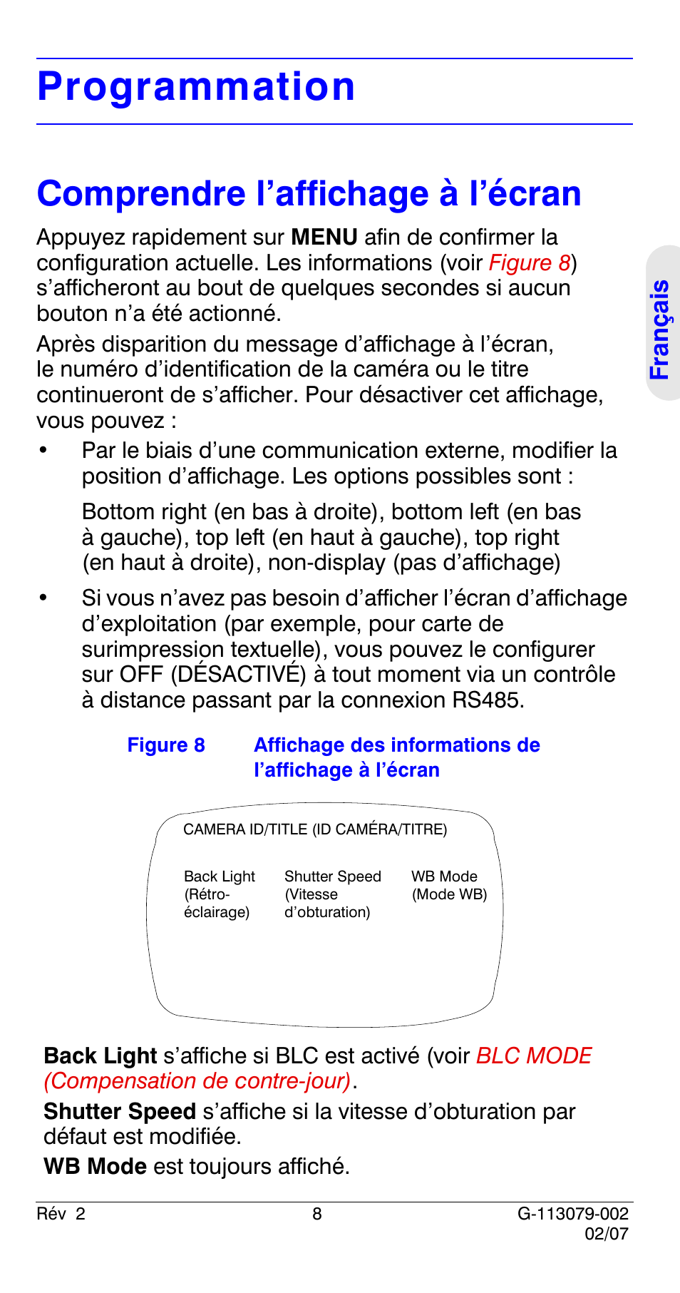 Programmation, Comprendre l’affichage à l’écran | Honeywell HCD484L User Manual | Page 37 / 144