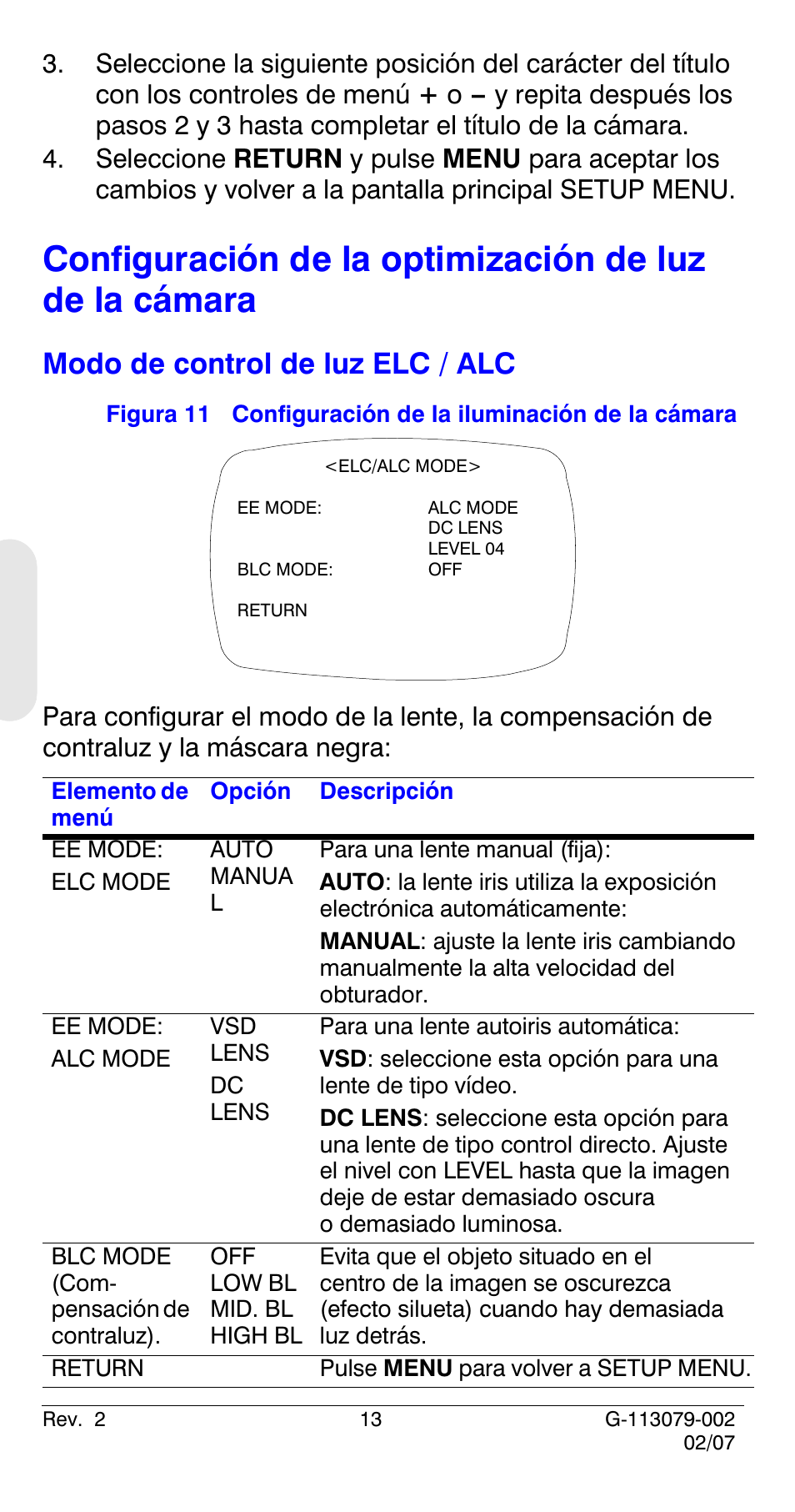 Modo de control de luz elc / alc, Consulte, Modo de control de | Luz elc / alc | Honeywell HCD484L User Manual | Page 66 / 144