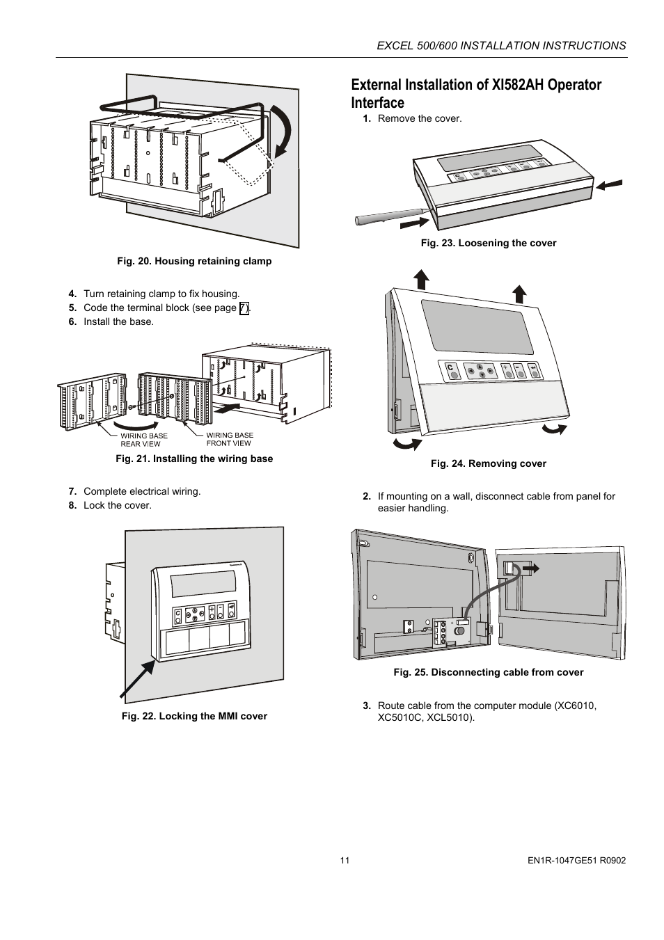 Honeywell Excell 500/600 Controll System 500-XCL5010 User Manual | Page 11 / 48