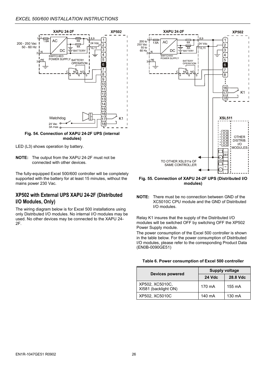 Honeywell Excell 500/600 Controll System 500-XCL5010 User Manual | Page 26 / 48