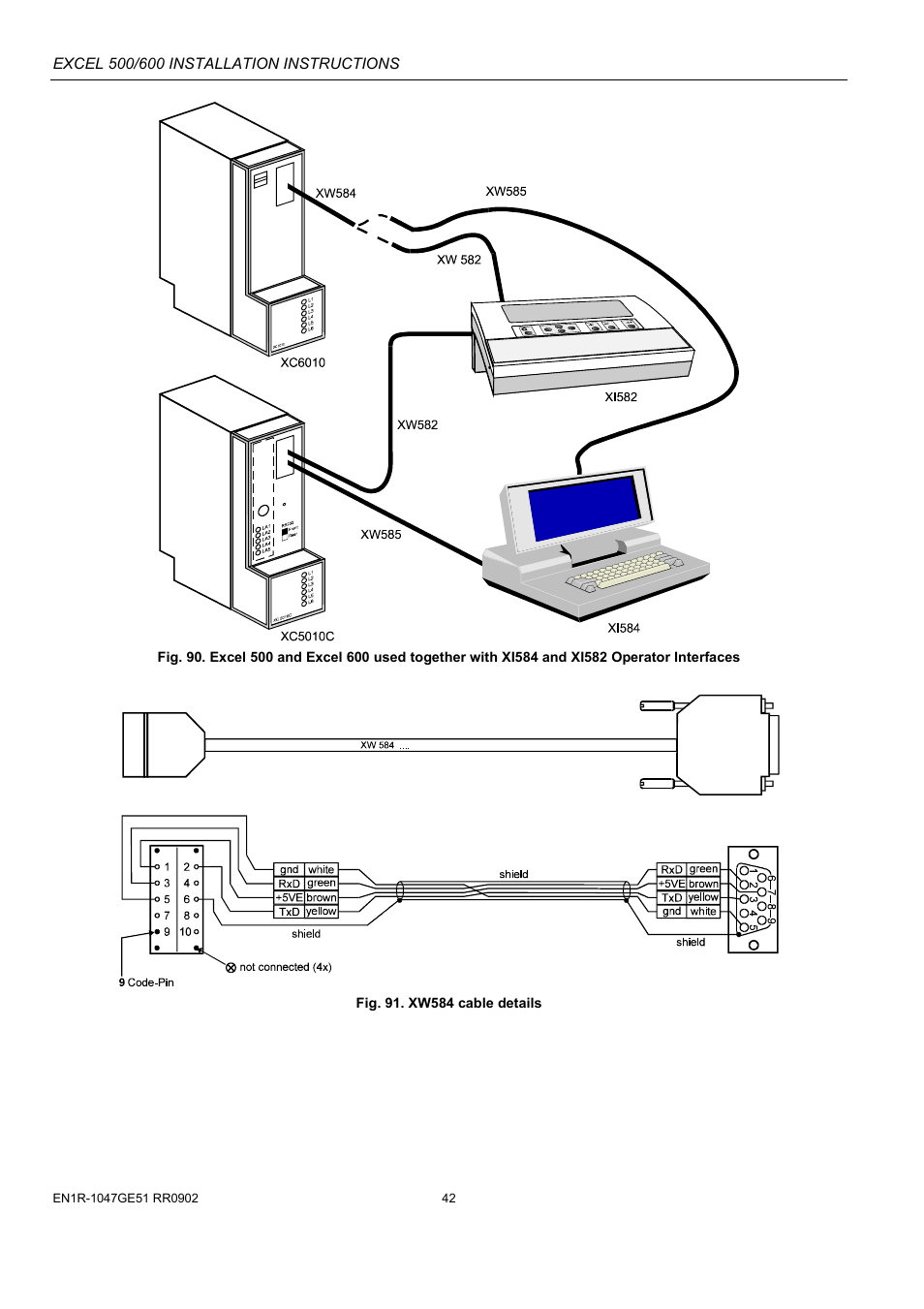 Honeywell Excell 500/600 Controll System 500-XCL5010 User Manual | Page 42 / 48