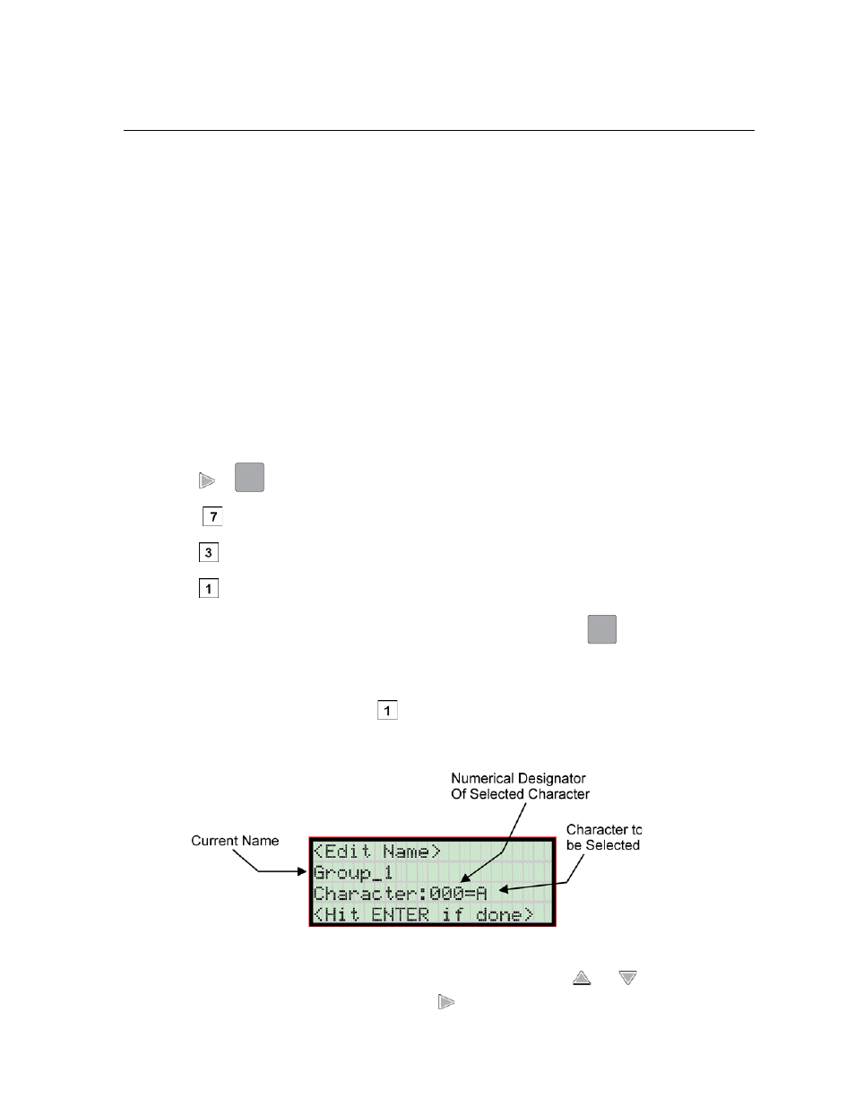 5 group, 1 edit group, 1 edit group name | Group -16, 1 edit group -16, 1 edit group name -16, N 7.5.1.1 | Honeywell INTELLIKNIGHT 5820XL User Manual | Page 141 / 244