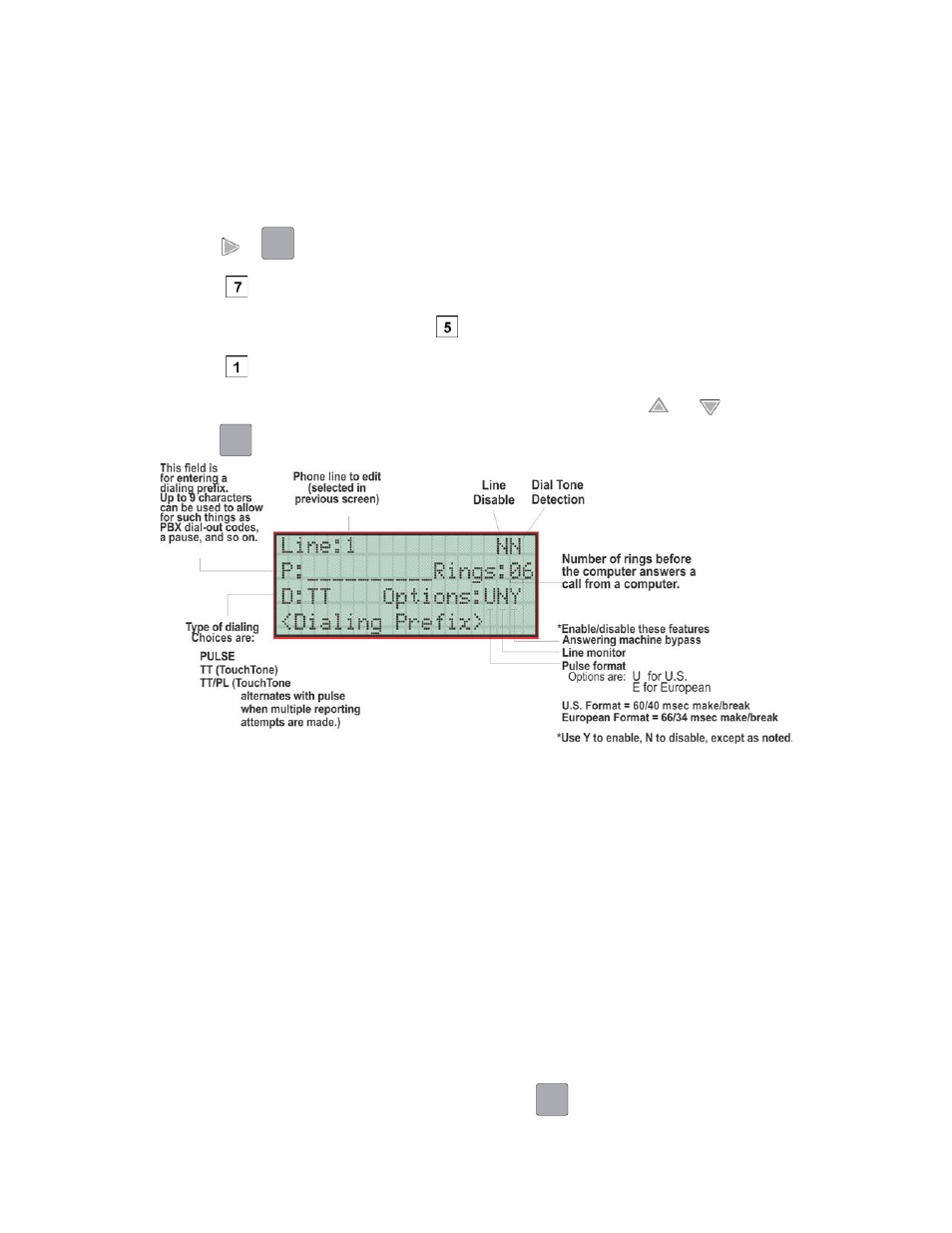 2 phone lines, 1 dialing prefix, 2 phone lines -34 | 1 dialing prefix -34 | Honeywell INTELLIKNIGHT 5820XL User Manual | Page 159 / 244