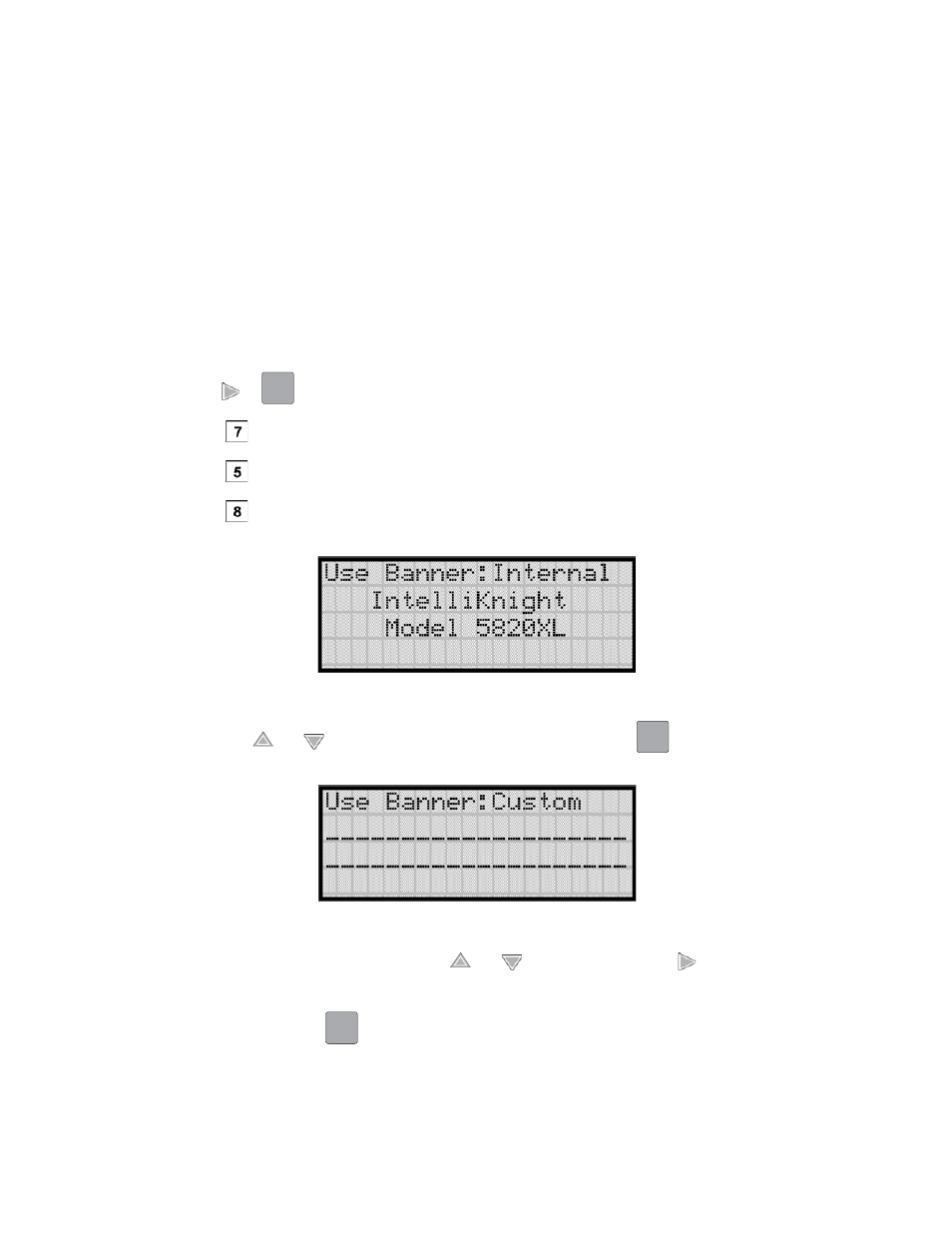 7 edit banner message, 7 edit banner message -44, N 7.7.7 | Honeywell INTELLIKNIGHT 5820XL User Manual | Page 169 / 244