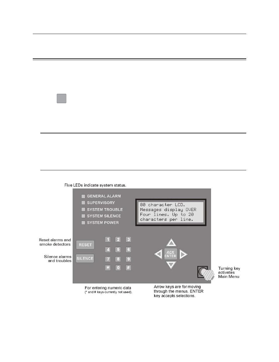 Section 8 system operation, 1 user and installer default codes, 2 annunciator description | User and installer default codes -1, Annunciator description -1 | Honeywell INTELLIKNIGHT 5820XL User Manual | Page 175 / 244