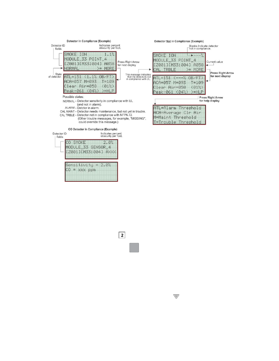 14 view status of a point, 15 view alarms or troubles | Honeywell INTELLIKNIGHT 5820XL User Manual | Page 183 / 244