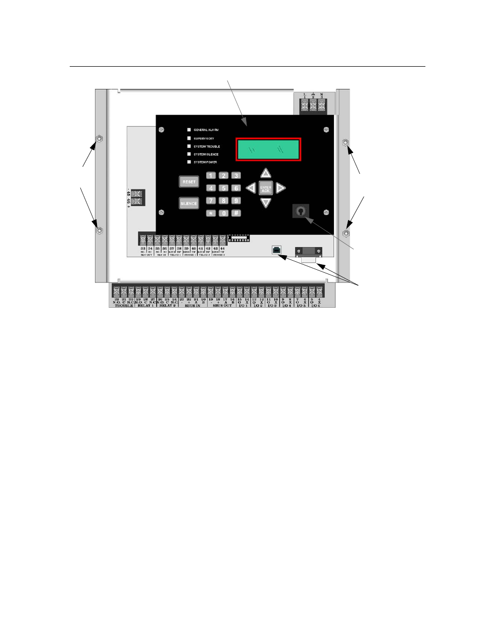 5 board assembly diagram, Board assembly diagram -6 | Honeywell INTELLIKNIGHT 5820XL User Manual | Page 30 / 244