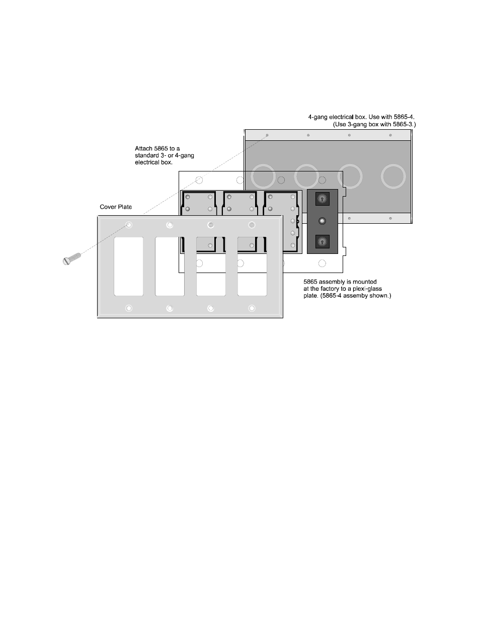 2 5865 mounting, 2 5865 mounting -27 | Honeywell INTELLIKNIGHT 5820XL User Manual | Page 67 / 244