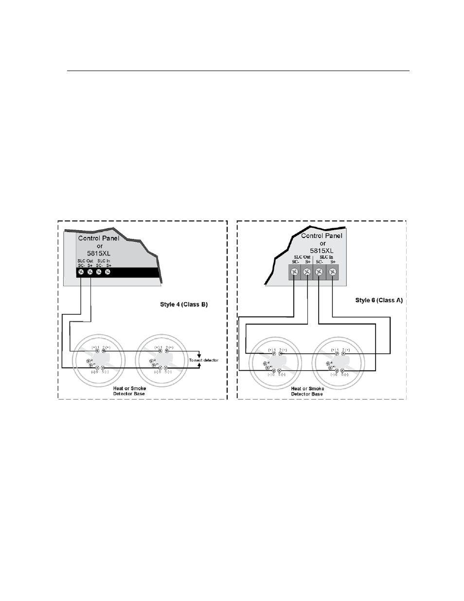 7 wiring sd detectors, Wiring sd detectors -9, Sd 5.7 | Honeywell INTELLIKNIGHT 5820XL User Manual | Page 99 / 244