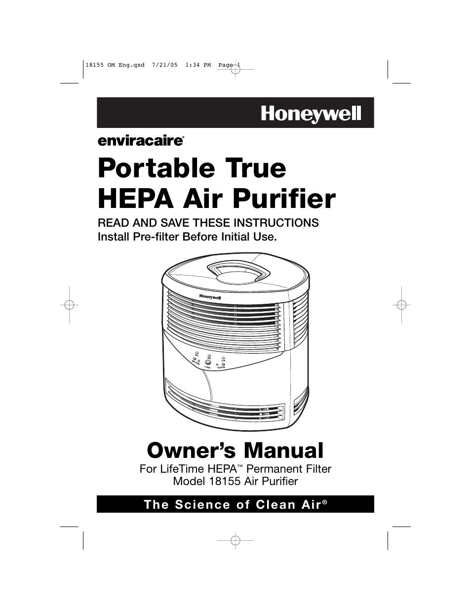 Honeywell 18155 User Manual | 8 pages