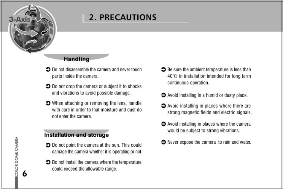 2, precautions | Honeywell HD61 User Manual | Page 6 / 40