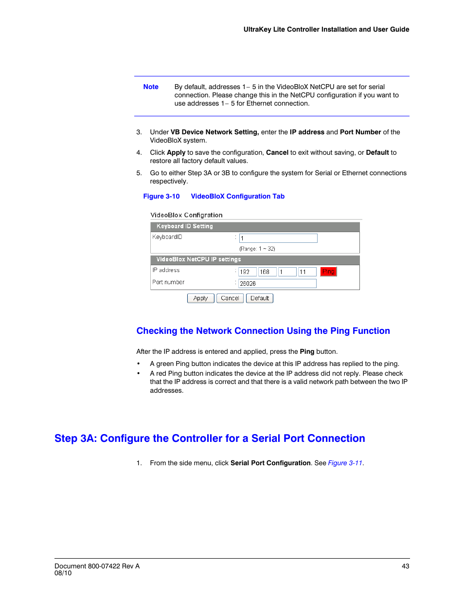 Figure 3-10, Videoblox configuration tab | Honeywell ULTRAKEY LITE HJC5000 User Manual | Page 43 / 72