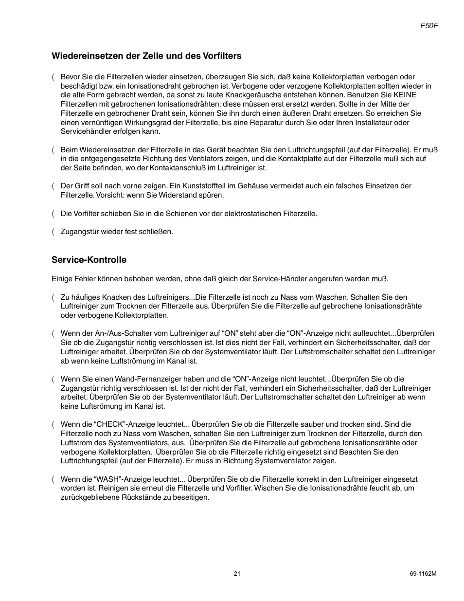 Honeywell F50F User Manual | Page 23 / 26