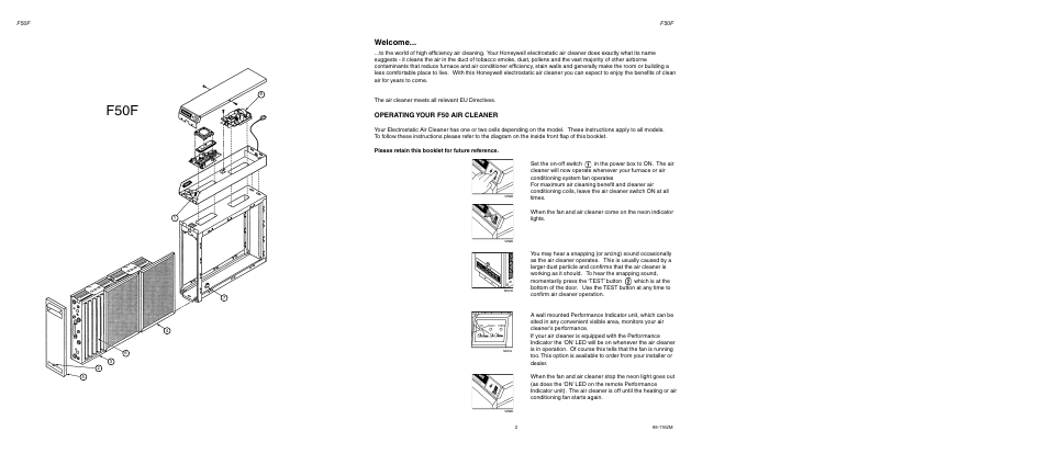 F50f, Welcome | Honeywell F50F User Manual | Page 4 / 26