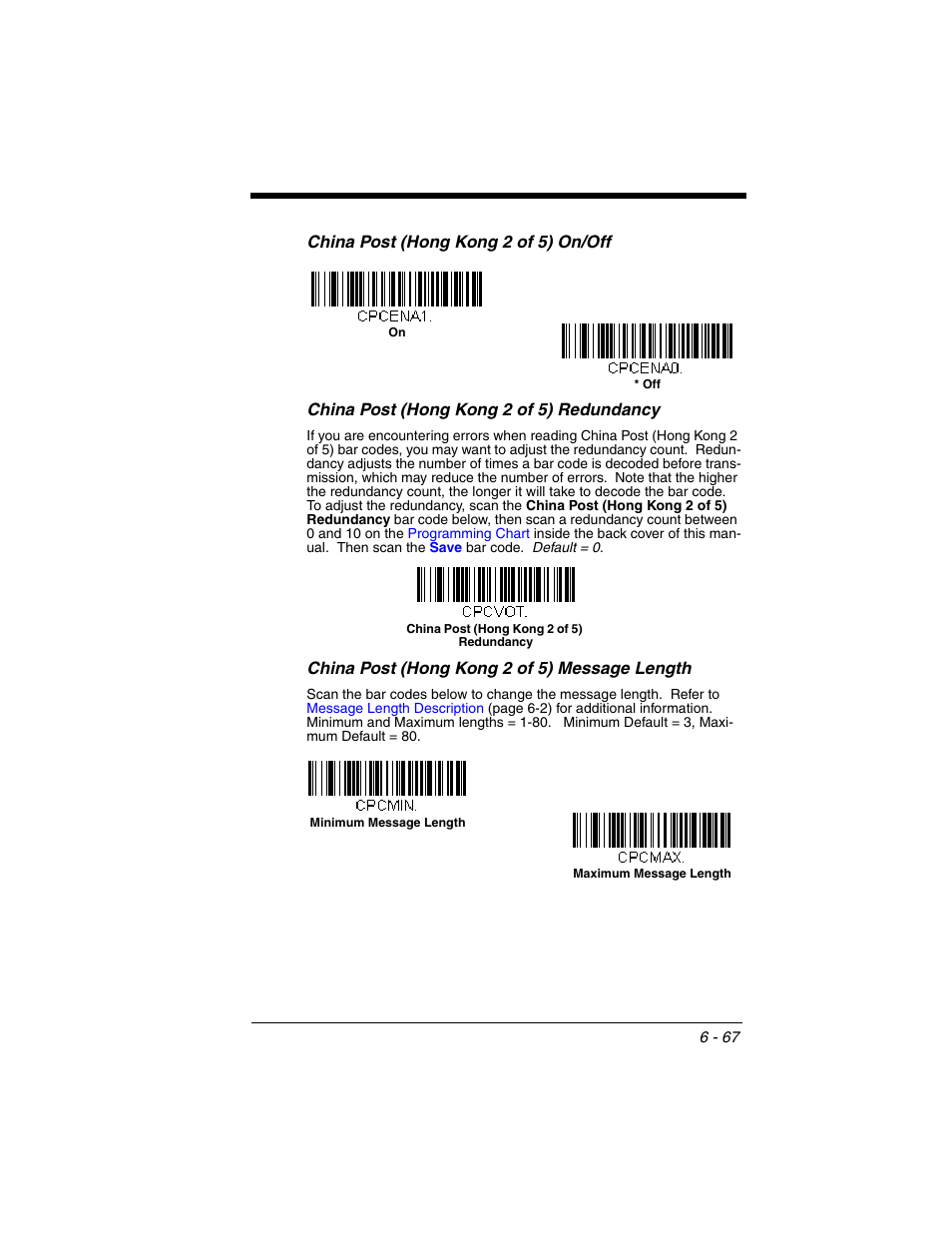 Honeywell VOYAGER 1250G User Manual | Page 163 / 240