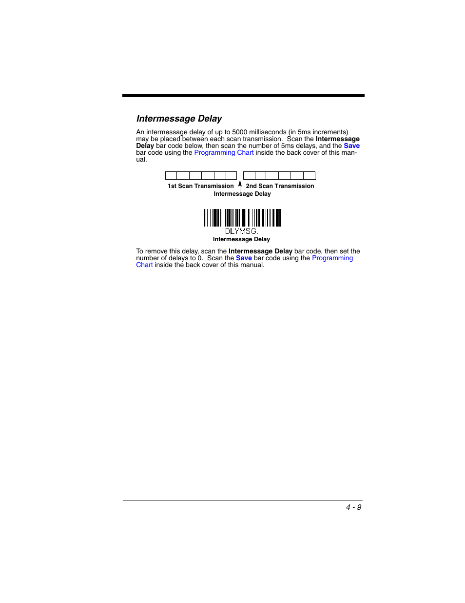 Intermessage delay, Intermessage delay -9 | Honeywell VOYAGER 1250G User Manual | Page 83 / 240